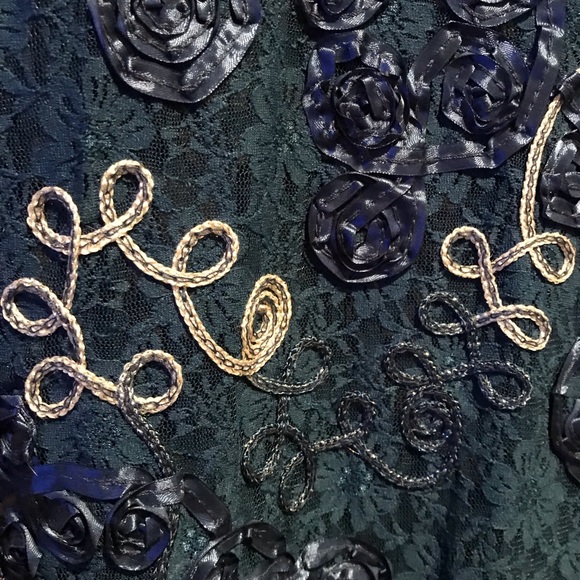 Closing closet. NWT embroidered lace embellished sheer top - Picture 7 of 7